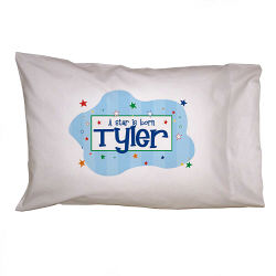 New Baby "A Star Is Born" Personalized Pillowcase